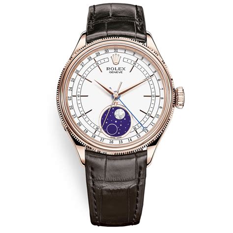 rolex-crllini moonojase price|rolex cellini leather strap.